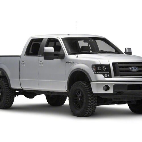 Raxiom for 2009-2014 Ford F-150 G2 Super White LED Halo Projector Headlights- Black Housing- Clear Lens - Image 8