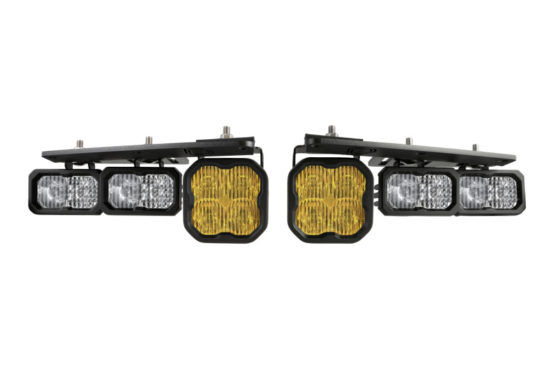 Diode Dynamics 2021 Ford Bronco Stage Series Fog Pocket Kit - Yellow Pro - Image 9