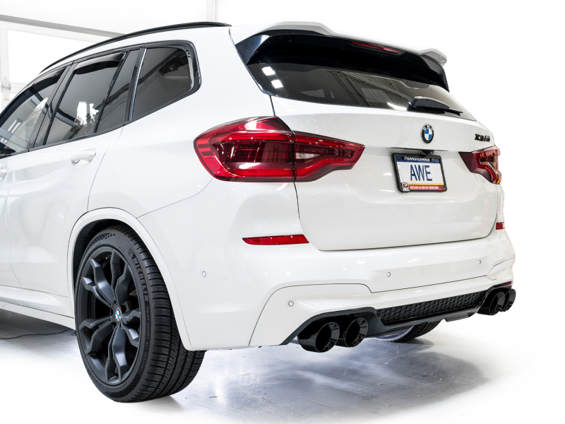 AWE Tuning SwitchPath Axle-Back Exhaust - Diamond Black Tips for 20-25 BMW X3 M/M Comp (F97) AWD - Image 4