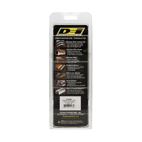 DEI Corvette C7 Oil Cooler Line Sleeves 2in - 2-1/2in x 18in Heat Shroud - Image 3