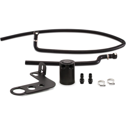 Mishimoto Baffled Oil Catch Can Kit - Black for 10-15 Chevrolet Camaro SS (Automatic)