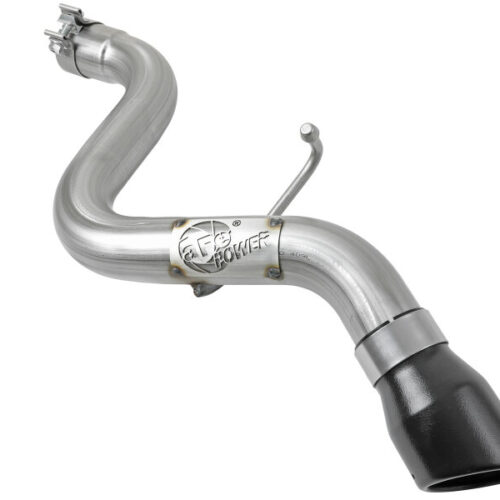 Alternative view of aFe Power MACH Force-Xp Axle-Back Exhaust System w/Black Tip 18-20 Jeep Wrangler L4-2.0T / V6-3.6L
