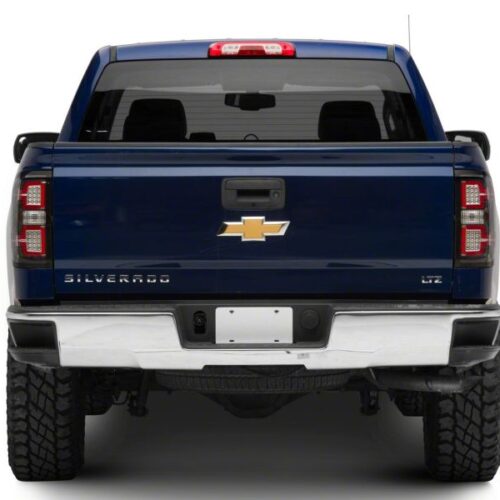 Raxiom for 2014-2018 Chevrolet Silverado 1500 LED Taillights w/ SEQL Turn Signals- Blk Housing (Clear Lens) - Image 3