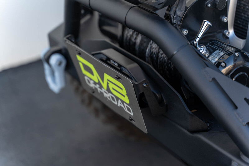 DV8 Offroad Fairlead Mounted Flip-Up License Plate Bracket - Image 8