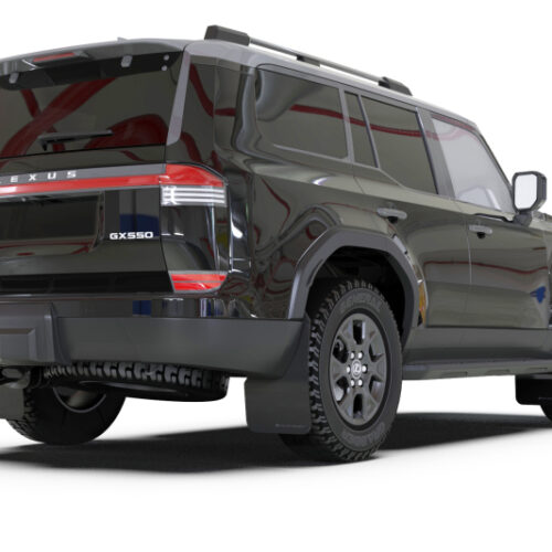 Rally Armor 24-26 Lexus GX 550 Luxury Black UR Mud Flap - Silver Logo - Image 7