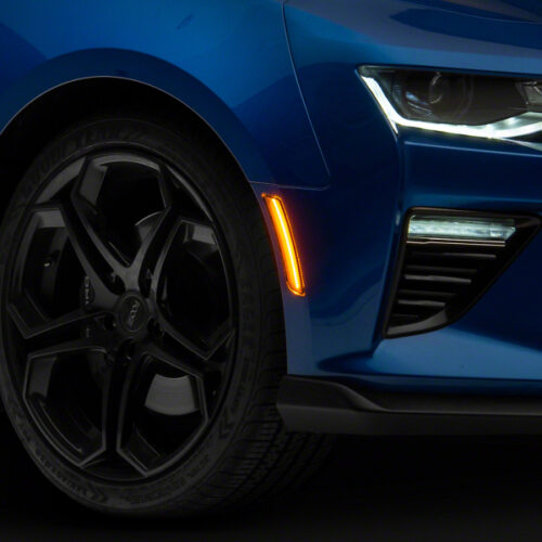 Raxiom for 2016-2023 Chevrolet Camaro Axial Series LED Front and Rear Side Markers- Clear