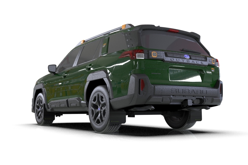 Rally Armor 2026 Subaru Outback Black UR Mud Flap w/Green Logo - Image 2