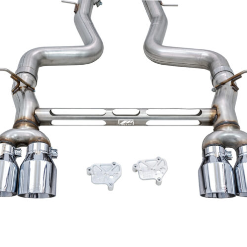 Alternative view of AWE Tuning Track Edition Cat-Back Exhaust - Chrome Silver Tips for BMW F8X M3/M4