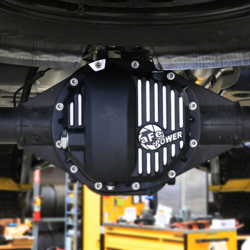 aFe Power Pro Series AAM 9.5/9.76 Rear Diff Cover Black w/Mach Fins 14-19 GM Silverado/Sierra 1500 - Image 8