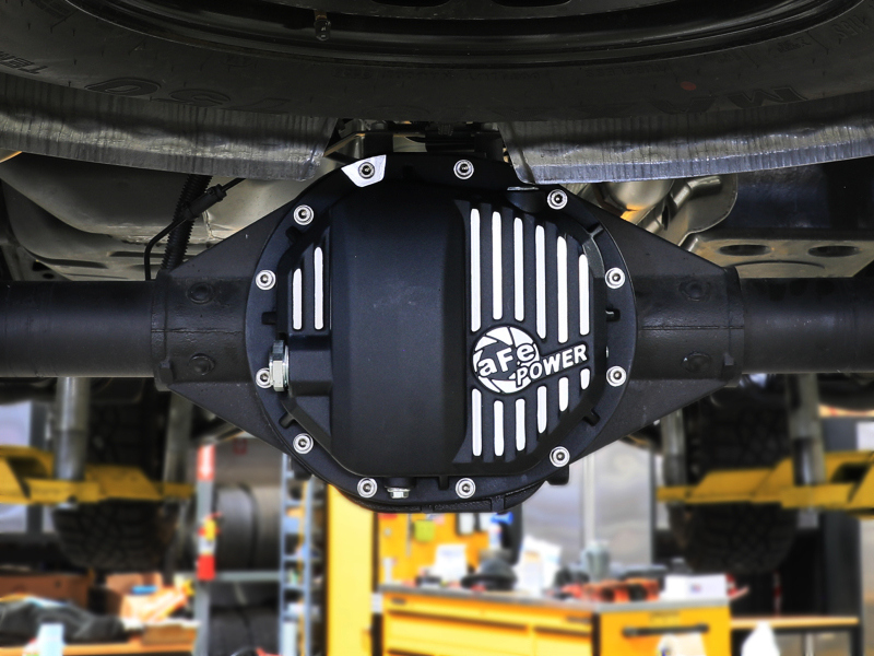 aFe Power Pro Series AAM 9.5/9.76 Rear Diff Cover Black w/Mach Fins 14-19 GM Silverado/Sierra 1500 - Image 8
