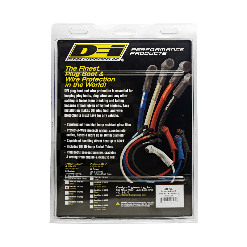 DEI Protect-A-Boot and Wire Kit 8 Cylinder - Titanium - Image 5