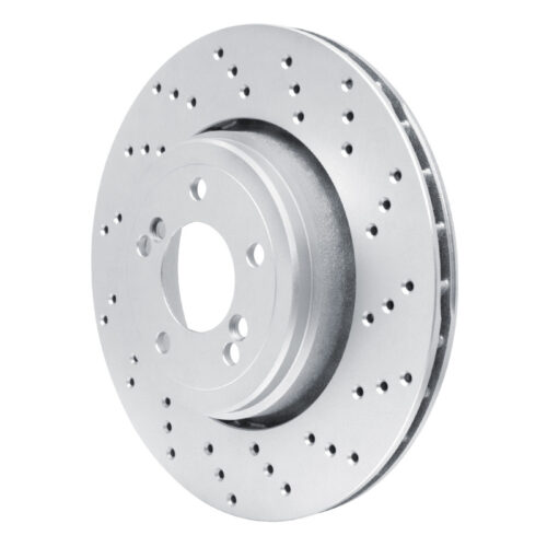 Alternative view of DFC 08-13 BMW M3 Right Rear Drilled GeoSPEC Coated Rotor