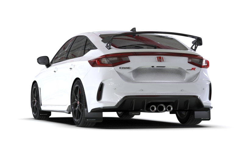 Rally Armor 23-26 Honda Civic Type R Black Mud Flap Light Blue Logo - Image 4
