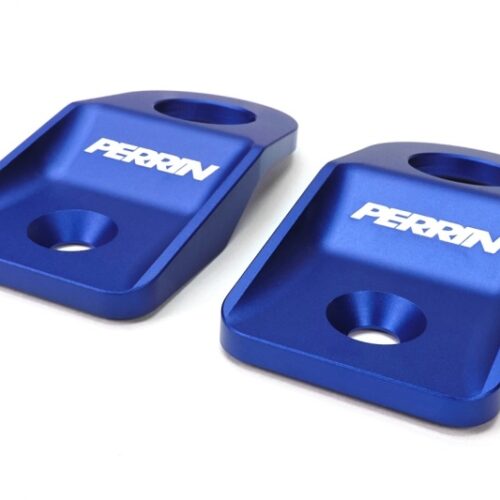 PERRIN 08-14 Subaru WRX/STI / 08-11 Impreza / 08-10 Outback Upper Radiator Bracket Set - Blue