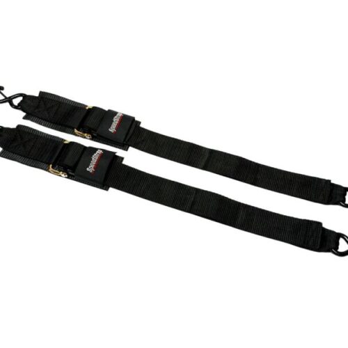 SpeedStrap 2in x 4ft Marine Transom Tie-Down Straps with Snap S-Hooks (2 Pack)