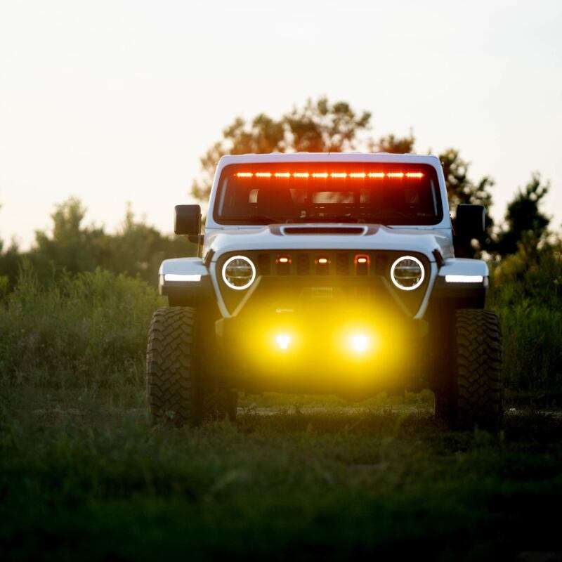 KC HiLiTES FLEX ERA 3 Dual Mode SAE Fog Lights - 2-Light Master Kit for Jeep Aftermarket Bumpers - Image 7