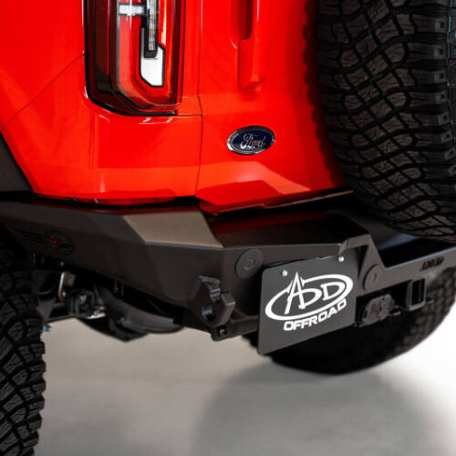 Addictive Desert Designs for 2021+ Ford Bronco Rock Fighter Rear Bumper - Hammer Black - Image 10