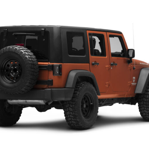 Raxiom for 2007-2018 Jeep Wrangler JK Axial Series Vision LED Tail Lights- Black Housing (Smoked Lens) - Image 7