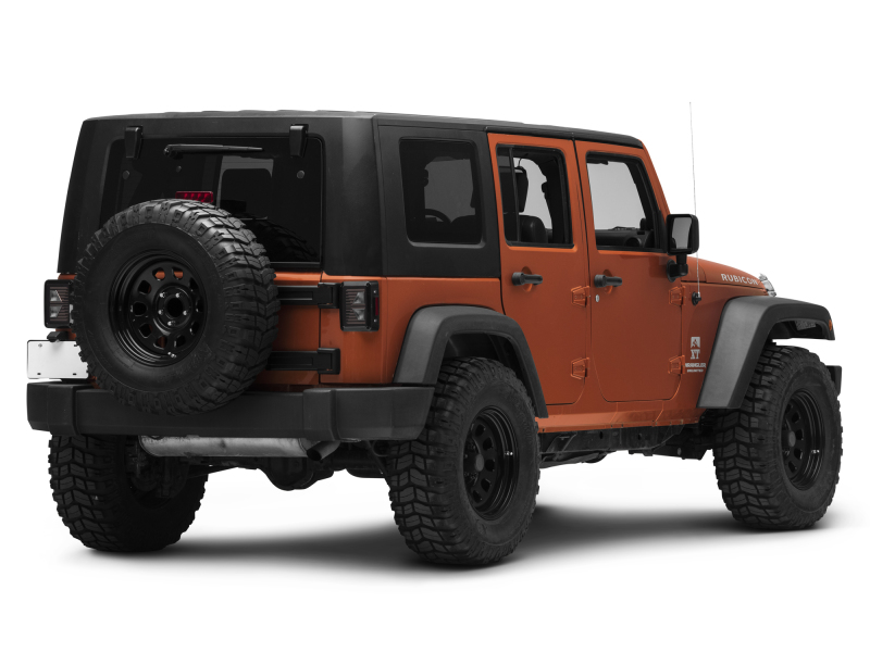Raxiom for 2007-2018 Jeep Wrangler JK Axial Series Vision LED Tail Lights- Black Housing (Smoked Lens) - Image 7