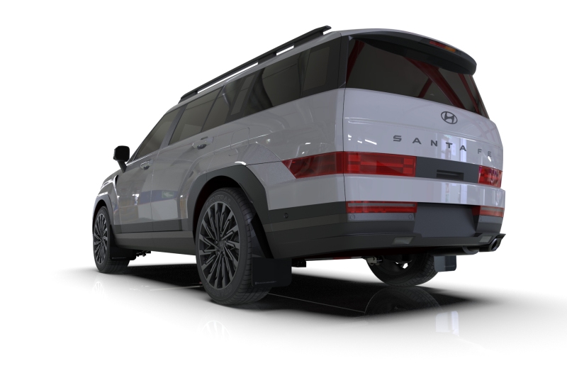 Rally Armor 24-26 Hyundai Santa Fe Black Mud Flap w/Dark Grey Logo - Image 2