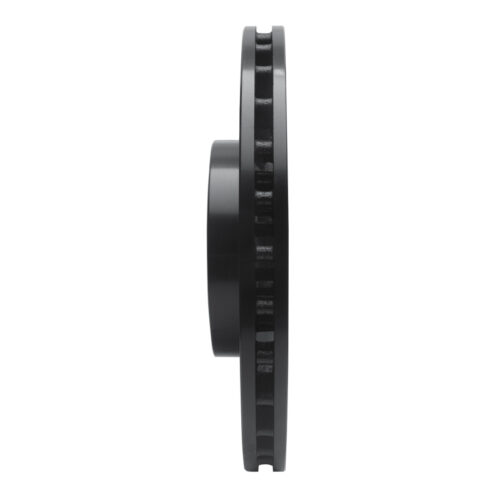 R1 18-22 Genesis G70 Front Left Drilled & Slotted Black Brake Rotor - Image 3