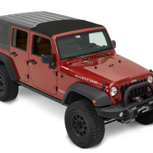 Alternative view of Bestop 07-18 Jeep Wrangler JK Sunrider For Hardtop (Premium Black Twill 2-Door Or 4-Door)