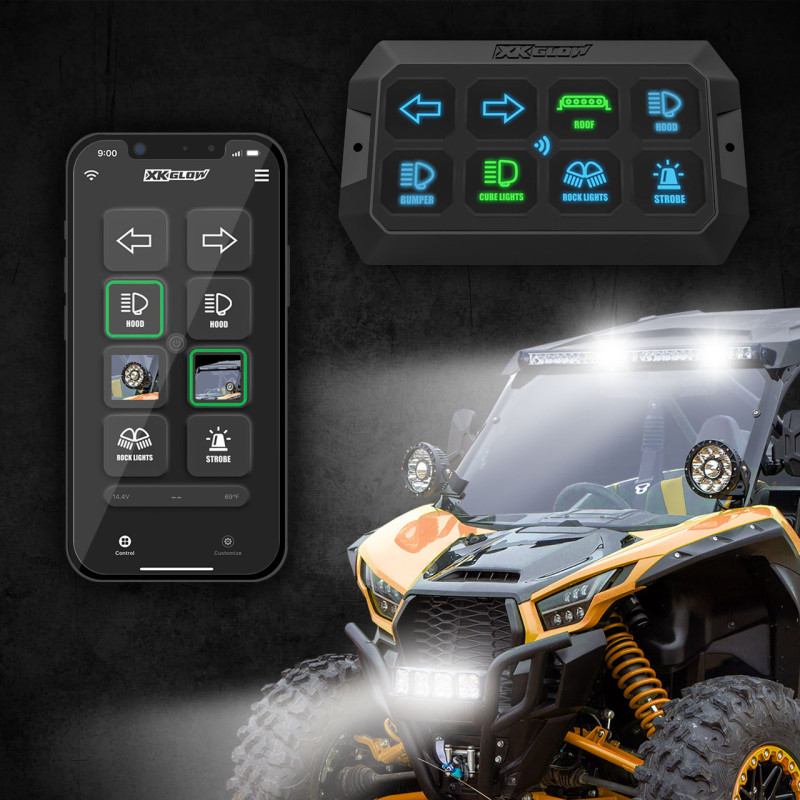 XK Glow XKcommand Bluetooth Switch Panel for Lights 12V Accessory Offroad - Image 5
