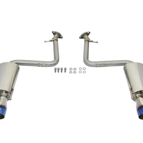 aFe Power Takeda 16-17 Lexus RC 200T 2.0L (t) 2in. SS Axle-Back Exhaust System w/Polished Blue Tips - Image 3