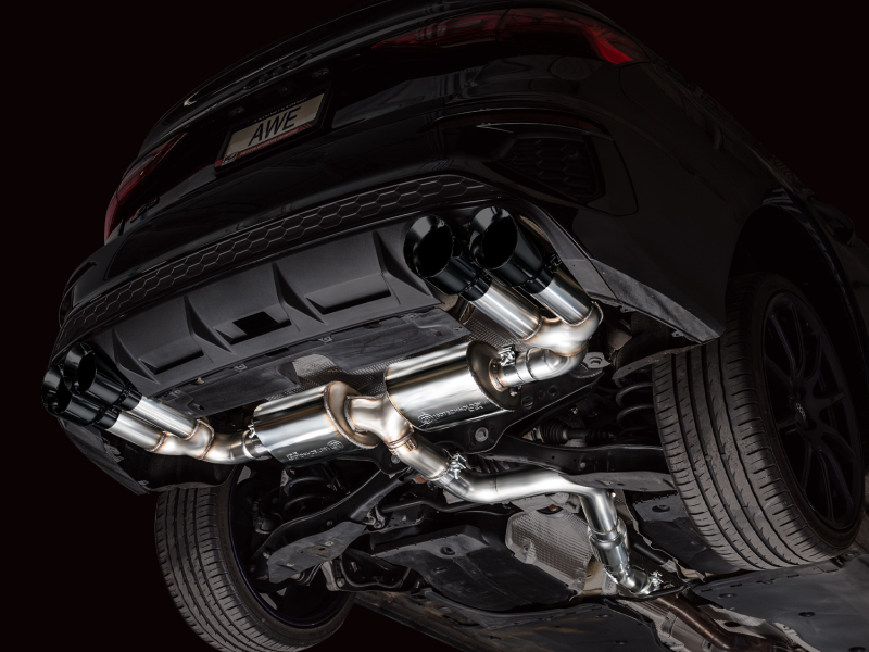 AWE Tuning Touring Edition Exhaust - Diamond Black Tips for 22-24 Audi 8Y S3 - Image 8