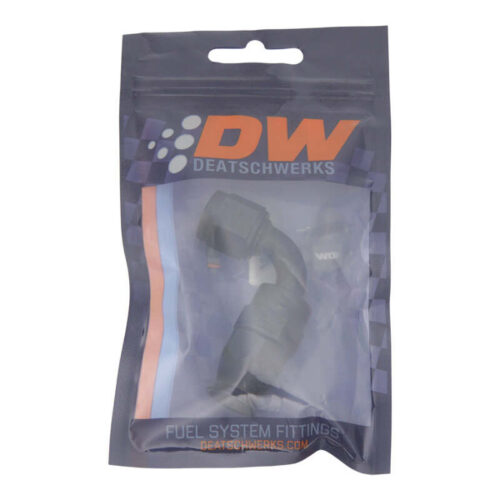 Alternative view of DeatschWerks 6AN Female Swivel 90-Degree Hose End PTFE (Incl 1 Olive Insert) - Anodized Matte Black