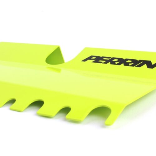 PERRIN 15-21 Subaru WRX/STI Radiator Shroud (With OEM Intake Scoop) - Neon Yellow - Image 4