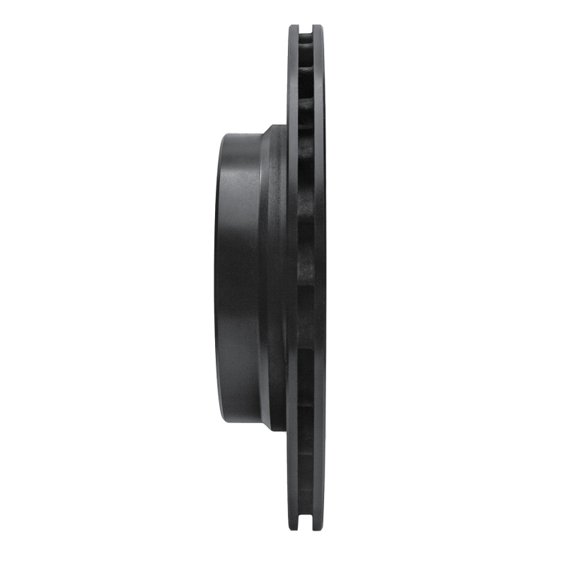 R1 Concepts for 95-99 BMW M3 E36 Left Rear Drilled & Slotted Black Brake Rotor - Image 3
