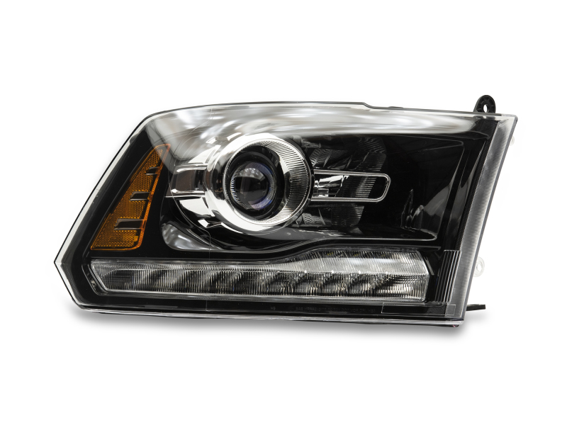 Raxiom for 2009-2018 Dodge RAM 1500 LED Halo Headlights w/Switchback Turn Signals- Blk Housing (Clear Lens) - Image 5