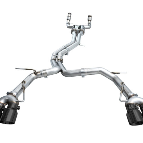AWE Tuning Track Edition Exhaust - Diamond Black Tips for 19-23 Audi C8 S6/S7 2.9T V6 AWD - Image 9