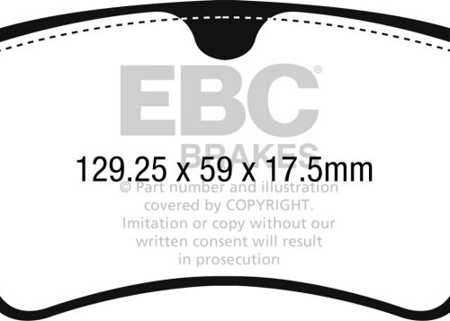 EBC 2018+ Audi S4 / 2017+ Audi S5 Bluestuff Rear Brake Pads - Image 3