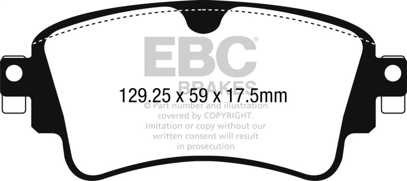 EBC 2018+ Audi S4 / 2017+ Audi S5 Bluestuff Rear Brake Pads - Image 3