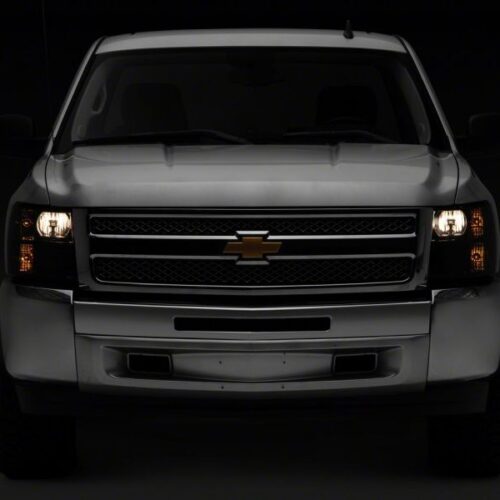 Raxiom for 2007-2014 Chevrolet Silverado 1500 HD Axial OEM Rep Headlights- Chrome Housing- Smoked Lens - Image 8
