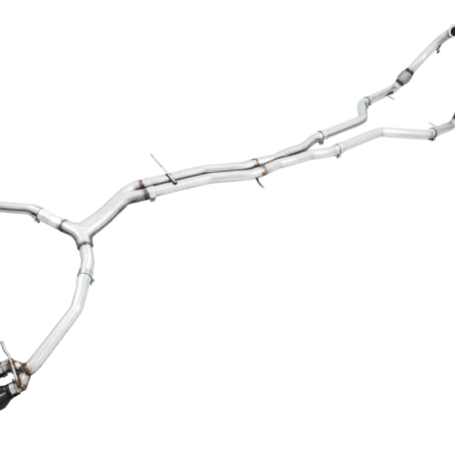 AWE Tuning Track Edition Exhaust - Non-Resonated (Black 102mm Tips) for Audi B9 S5 Sportback