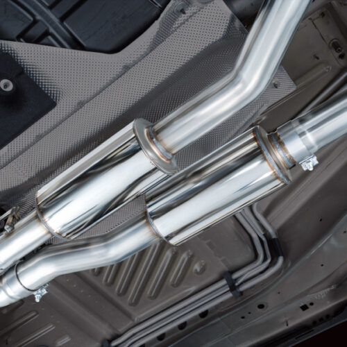 AWE Tuning Exhaust w/ Bash Guard for 2021+ Ford Explorer Tremor 3.0TT 0FG Dual Rear Exit - Image 7