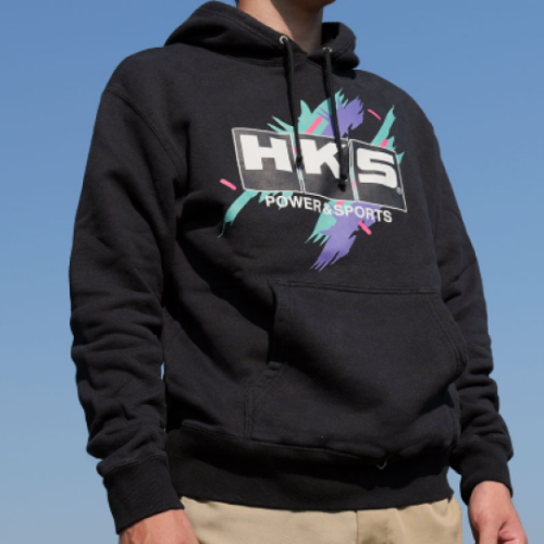 HKS HOODIE SUPER RACING BLACK XXL - Image 2