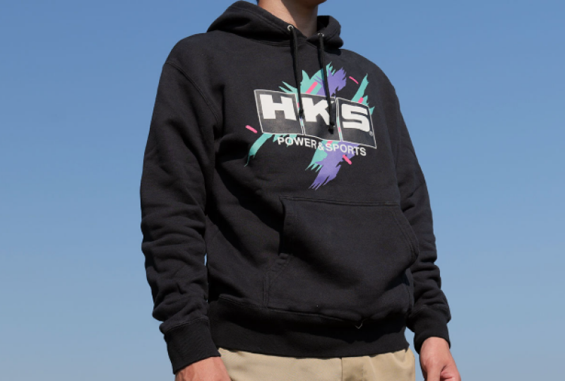 HKS HOODIE SUPER RACING BLACK XXL - Image 2