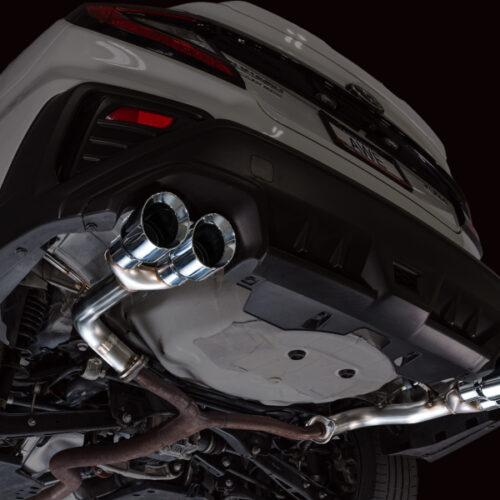 AWE Tuning Track Edition Axle-Back Exhaust - Chrome Silver Tips for 22-25 Subaru VB WRX - Image 9
