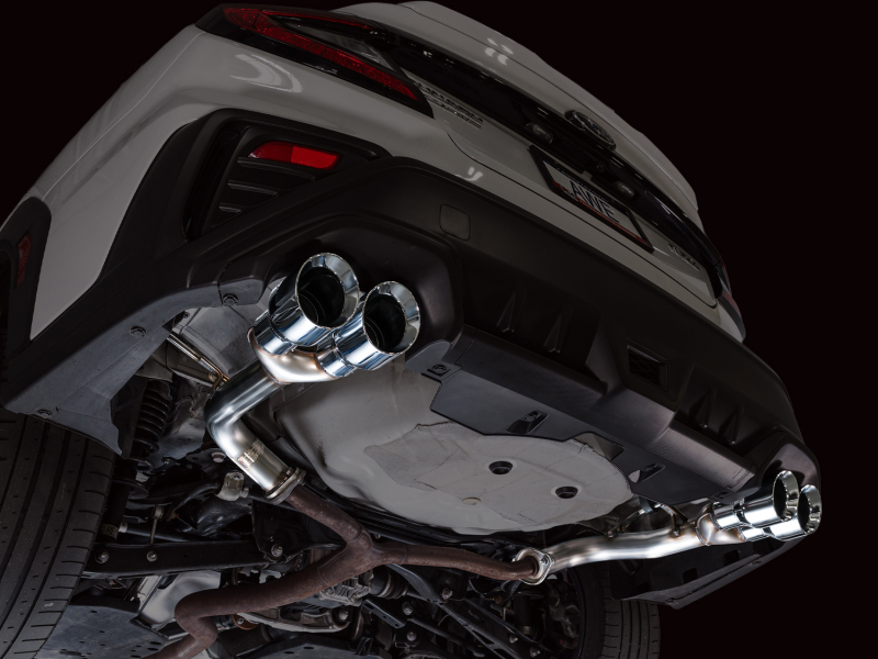 AWE Tuning Track Edition Axle-Back Exhaust - Chrome Silver Tips for 22-25 Subaru VB WRX - Image 9