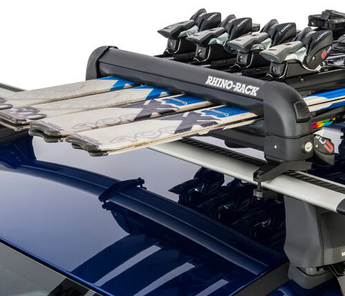 Rhino-Rack 574 Universal Ski/Snowboard Carrier - Fits 4 Pairs of Skis or 2 Snowboards - Black - Image 7