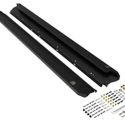 Alternative view of aFe Power 10-14 Subaru Outback H4 2.5L / H6 3.6L Terra Guard Trail Steps - Black