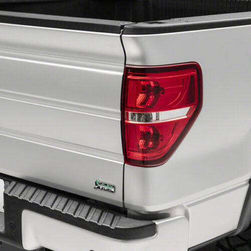 Raxiom for 2009-2014 Ford F-150 Styleside Tail Lights- Chrome Housing - Red/Clear Lens