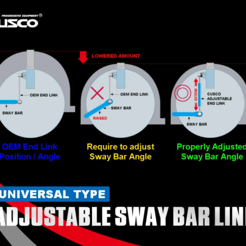 Cusco Universal Adjustable Front Sway Bar End Link Set(305mm-335mm)