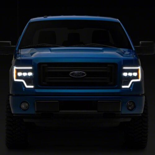 Raxiom for 2009-2014 Ford F-150 CXR Series LED Projector Headlights- Black Housing- Clear Lens - Image 9