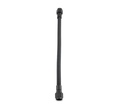 Vibrant PTFE Flex Hose Assembly -8AN 24in Length Hose End Style Straight/Straight