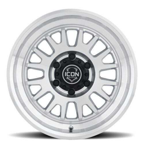 ICON Anza 17x8.5 5x150 25mm Offset 5.75in BS Silver Machined Wheel - Image 7